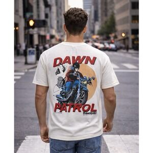 VTG 90s Kawasaki Motorcycle Motocross Bad Betty Squadron T-Shirt M Single Stitch